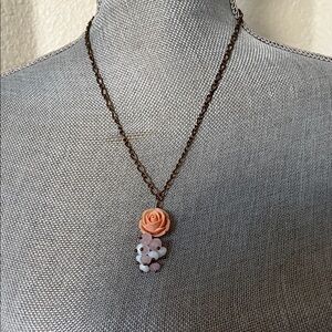 Elegant Floral Pendant Necklace
